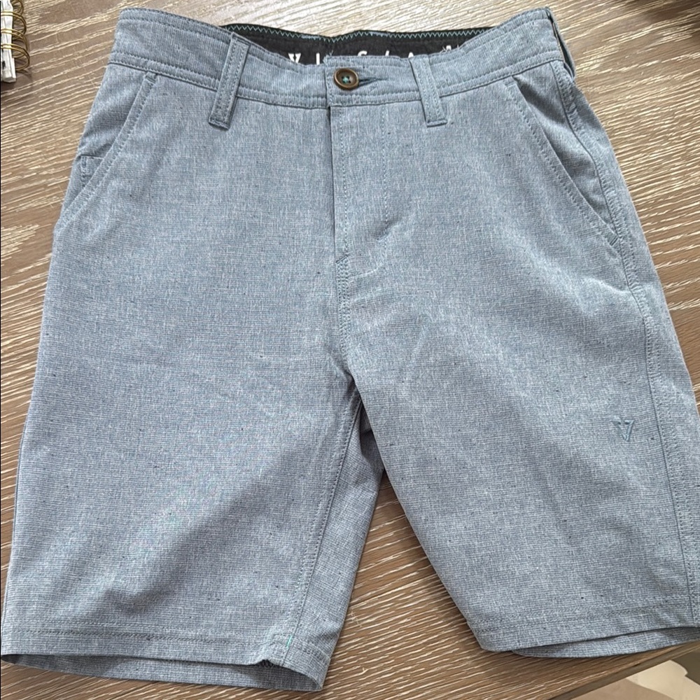 VISSLA Gray Tailored Shorts with Modern Fit